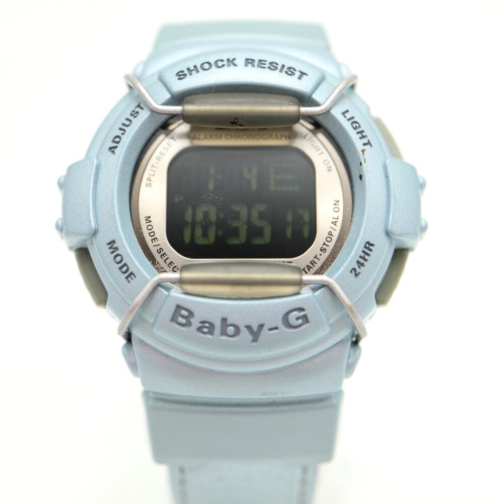 Vintage Casio Baby G Metallic Blue Digital Watch Negative BG-325 w New Battery
